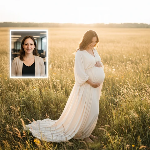 Stylised studio photoshoot generated with AfterPic